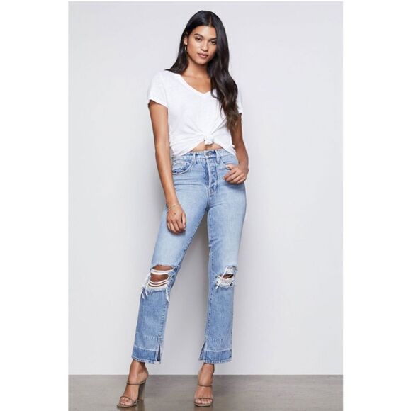 GOOD AMERICAN GOOD BOY BLUE360 JEANS 4/27 - Picture 1 of 8